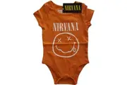 Nirvana - White Smiley Kids 18 Months Babywear - Orange