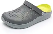 [NC] Men's Sandals, Summer Ripped Shoes, Thick-Soled Rubber Clogs, Garden Shoes, Black Beach Flat-Soled Women's Sandals, Slippers