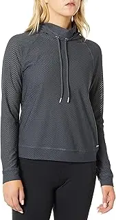 [Andrew Marc] Womens Jacquard Mesh Funnel Neck Pullover Pullover Sweater