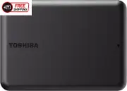 Toshiba Canvio Partner 2TB USB-C Portable External Hard Drive, Black