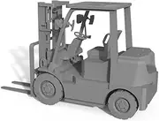 YZT87160A 1/87 Forklift Model Railroads Display