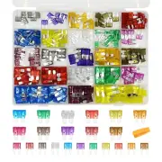 301Pcs Mini & Standard Blade Car Fuse Assortment Kit, Including 2A 3A 5A 7.5A 10
