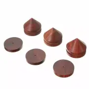 4PCS Rosewood Speaker Spikes Cone Audio AMP Turntable Isolation Stand Feet Pad