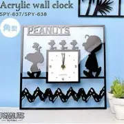 PEANUTS Snoopy m21 Charlie Brown Acrylic Wall Mounted Clock Interior Goods