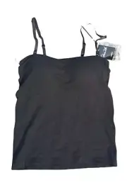 Rene Rofe Lingerie Camisole Lightly Padded Built In Bra Interchangeable Straps M