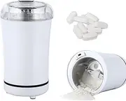 Electric Multifunctional Grinder.Electric Pill Crusher Grinder for Small or Large Pills,to Fine Powder. Pill Crusher Pulverizer Grinder for Elders or Pets. Small Dose Coffee Bean Grinder. (White)
