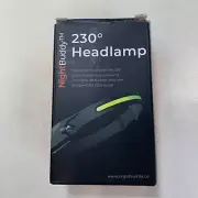 Night Buddy 230 Headlamp Rechargeable LED Hands Free Flashlight USB Cable Sensor