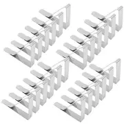 Tablecloth Clips, Set of 24 Extra Large Table Cover Cloth X-Large 24PCS Silver