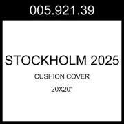 IKEA STOCKHOLM 2025 Cushion Cover Off-white/black 20x20" 005.921.39
