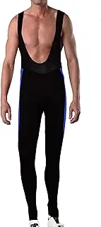 [Maks] Men's 3D Gel Padded Elite Design Winter Thermal Cycling Bib Tights Pants