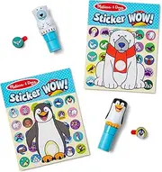 Melissa & Doug Sticker WOW!® Winter (Polar Bear and Penguin) VALUE PACK Arts and Crafts Collectibles - 2 Activity Pads, 2 Sticker Stampers, 2 Bonus Stacks - FSC Certified
