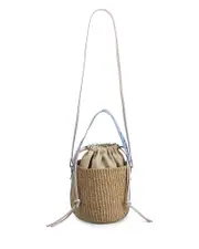 Chloe Woody Small Woven Basket Tote