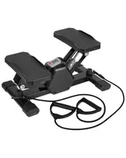 Fresh Fab Finds Mini Black Stair Stepper With Resistance Bands