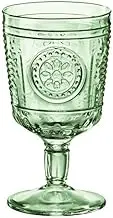 Bormioli Rocco 335945GRS021524 Romantic Stemware Glass, Set of 4, 10.75 oz, Pastel Green