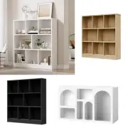 Oikiture Bookshelf Bookcase Display Shelves Unit Storage Organizer Stand Rack