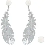 SWAROVSKI CRYSTAL NICE CLIP EARRINGS TALKING PIECE CRY 5497866.NEW IN BOX