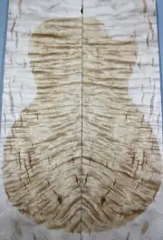 5A Electric Guitar Top Ripple Spalted Maple Bookmatched Tonewood Luthier Supply