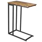 Yusong Small C Shaped End Table Slim Couch Side Tables Slide Under Sofa Bed S...