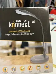 Gooseneck LED Desk Lamp konnect BOSTITCH KT-VLED1502-GRAY