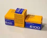 3 rolls Kodak e100 35mm 05/25 FROZEN slide transparency film