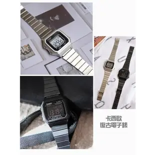 CASIO 卡西歐 經典復古中性不銹鋼電子錶B650WD-1ADF