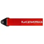 Raceworks Red Flexible Tow Strap - VPR-021RD