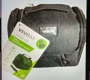 Vivitar Small Gadget Polyester Camera Bag Black New With Tag no shoulder stra