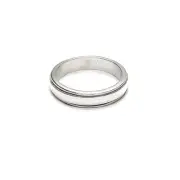Personalized 925 Sterling Silver Spinner Ring Solid Genuine Custom Engraved Band