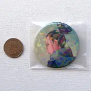 Shikamaru Nara Naruto Shippuden Fighting Back Glitter Round Can Badge Pin
