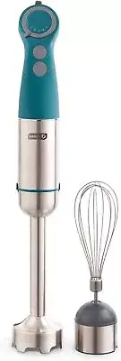 Dash Chef Series Immersion Hand Blender, 5 Speed Stick Series, Teal