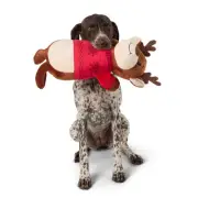 Merry & Bright XL Reindeer Squeaking Dog Toy Soft Plush Festive Winter Play Toss