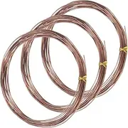uxcell 3-Rolls 0.8mm Bonsai Training Wire, 49.2 Feet Total Anodized Aluminum Bonsai Wires for Bonsai Tree Shaping/Branches Fixing/Trunk Holding/DIY Crafting [16.4ft Each, Bronze]