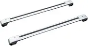 Universal SUV Luggage Rack Aluminum Alloy Travel Luggage Crossbar roof Rack Load-Bearing Crossbar Rack(White)