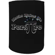 Alcohol Stubby Holder - Maths Makes Me - Funny Novelty Birthday Gift Joke Beer Can Bottle Coolie