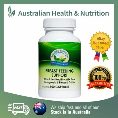 NATURE'S SUNSHINE BREAST FEEDING SUPPORT 100C + FREE POST & SAMPLE