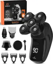 Groomie Cordless Bald Head Shavers for Men, BaldiePro Baldiepro Full Kit