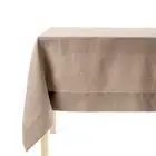 100%-Linen Woven Tablecloth - Colorful Dining Room Table Cover - Mitered Corn...