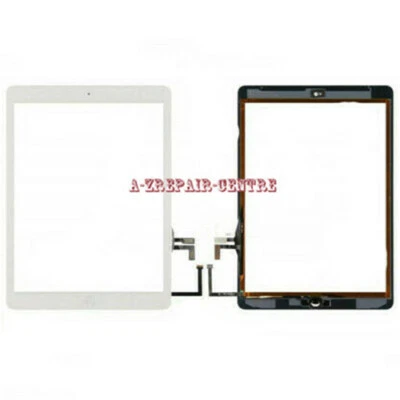 For iPad 5 Air A1474 A1475 A1476 White Touch Screen Digitizer Parts+Home Button
