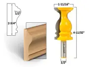 2-3/4" Chair Rail Molding Router Bit - 1/2" Shank - Yonico 16120