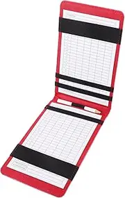 GAROZATION Golf Scorebook Leather Holder Compact Lightweight Golfs Scorecard Book with Stylish Design Golf Enthusiasts Portable Score Recording Notebook