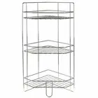 3 Tier Bathroom Shower Storage Organiser Corner Rack Holder Shelf Caddy Chrome