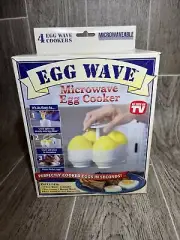 EGG WAVE MICROWAVE COOKER, CADDY, SEPARATOR & RECIPE BOOK INCLUDED KITCHEN TOOL