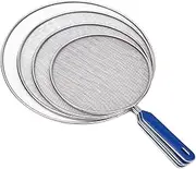 Mikinona Splatter Screen for Frying Pan Anti-Splash Oil Screen Cover Splatter Guards for Frying Metal Pot Safeguard