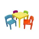 在飛比找遠傳friDay購物優惠-《孩子國》寶貝繽紛桌椅組