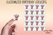 Poco yo Personalized Birthday Stickers | Custom Stickers | Goody Bags Stickers |