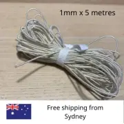 1mm Elastic Cord 5m Length For Face Masks, Sewing, Beading, And Hats
