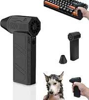 Jet Dry Blower, 130000RPM Electric Air Duster Type C Fast Charging Rechargeable Cordless Air Blower Car Dryer Portable Jet Blower for Car Computer Keyboard Lens