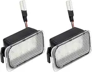 Wivplex 2Pcs License Number Plate Light Lamps for Escape For Ranger For Kuga 1 2 C-MAX, for Focus, 2 3, for Ecosport, for Edge, for Fiesta, 6 7, for Mondeo, 4 5 Car Number Plate Light