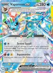 Pokemon - Vaporeon ex 023/131 – Prismatic Evolutions – Double Rare – Foil Single Card