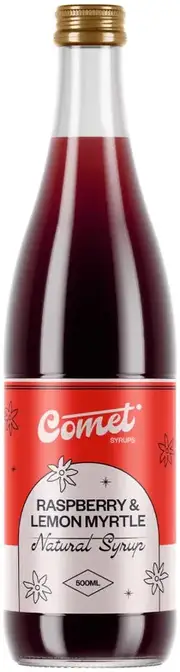 Comet Raspberry & Lemon Myrtle Syrup 500ml